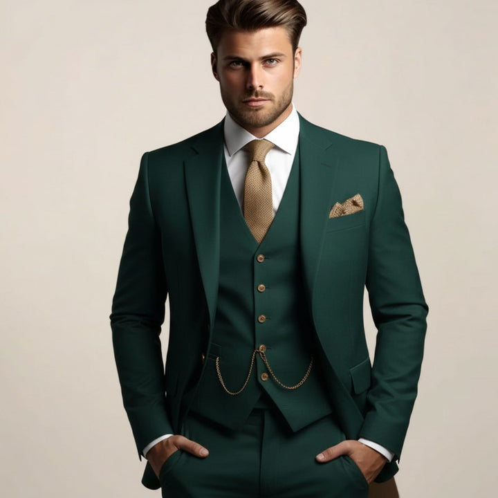 Aidan | Men's Slim Fit Three-Piece Wedding Suit