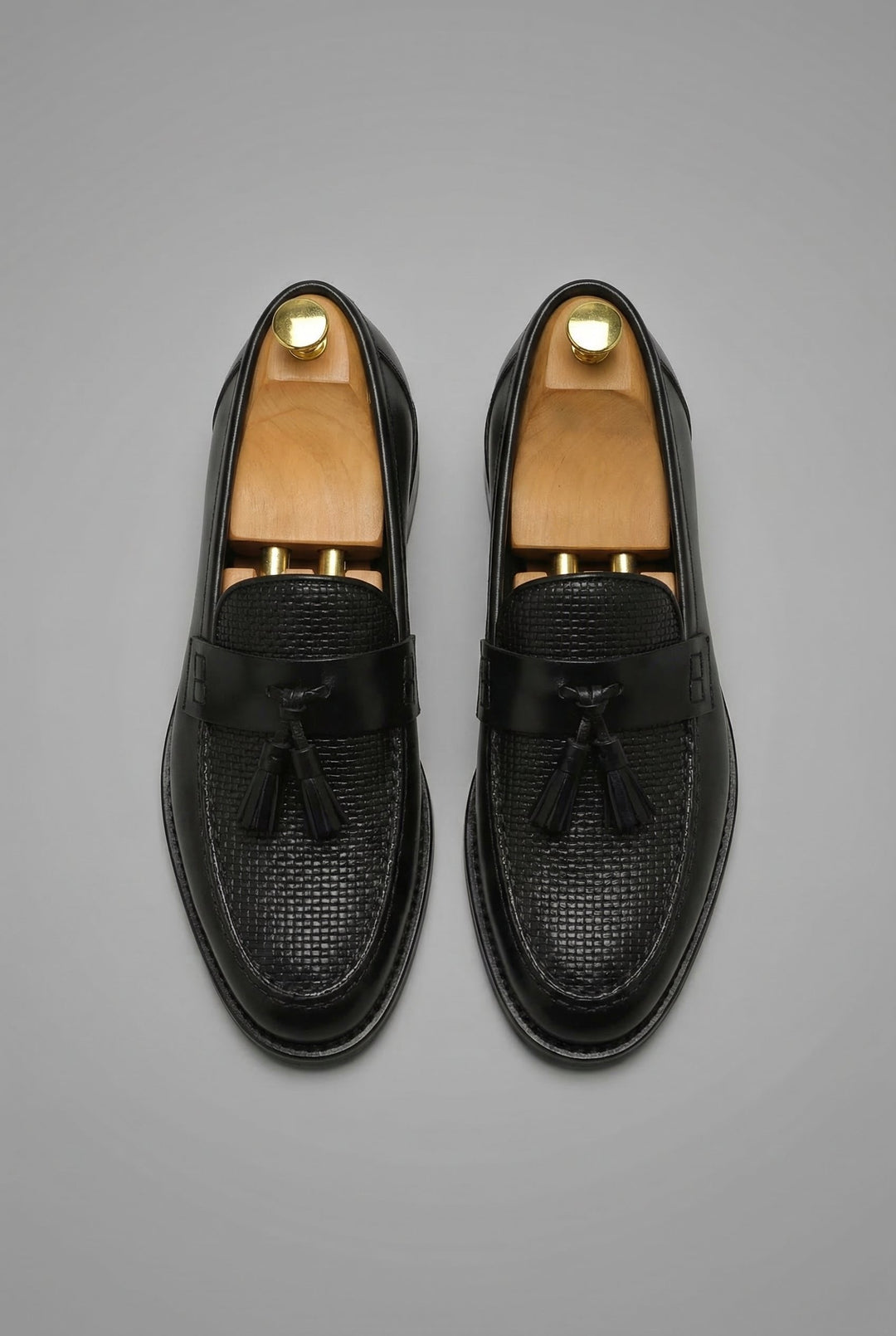 Milo | Men's Woven Leather Tassel Loafers