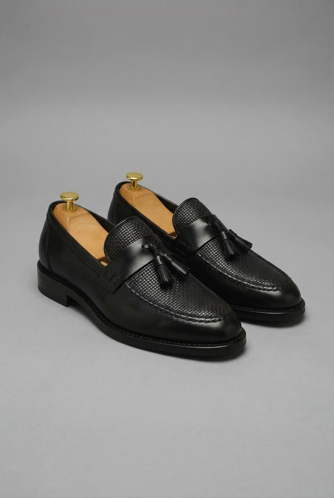 Milo | Men's Woven Leather Tassel Loafers