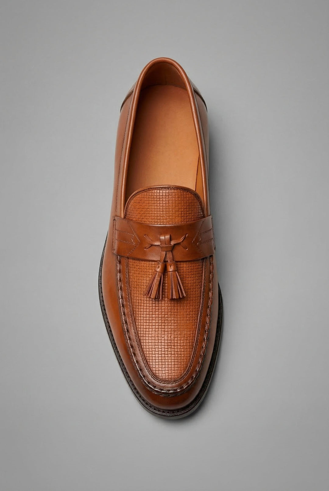 Milo | Men's Woven Leather Tassel Loafers