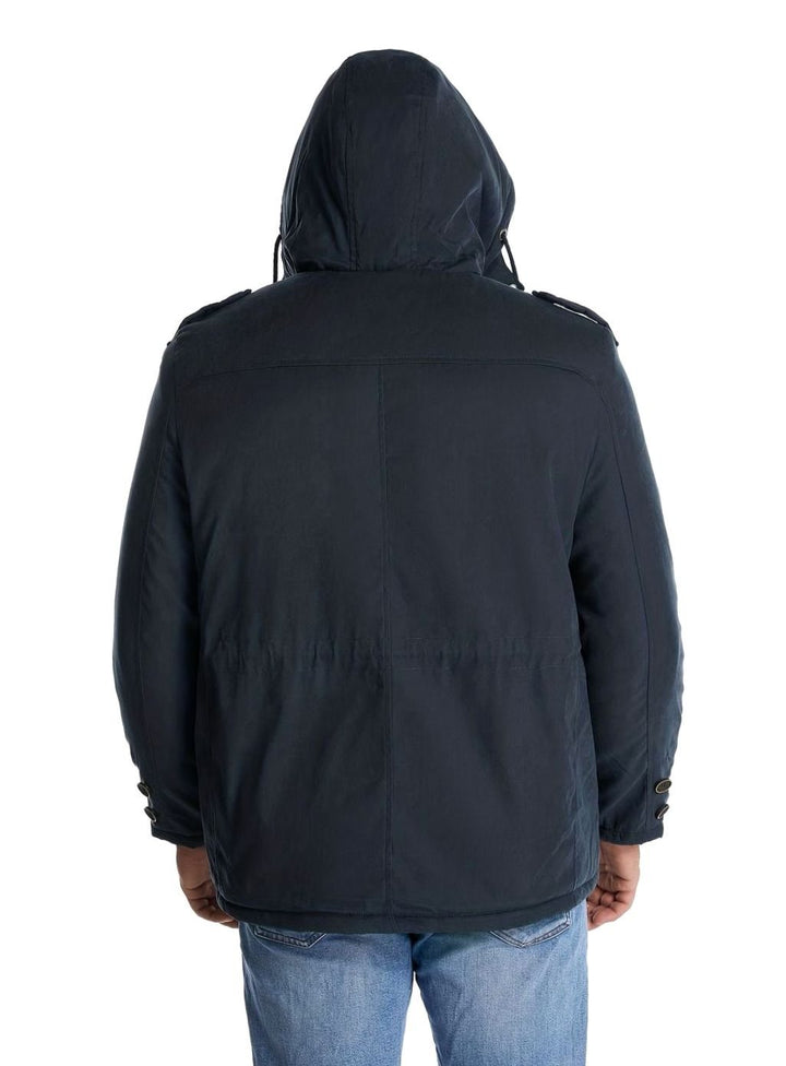 Aksel | Men's Padded Hooded Winter Jacket with Cargo Pockets