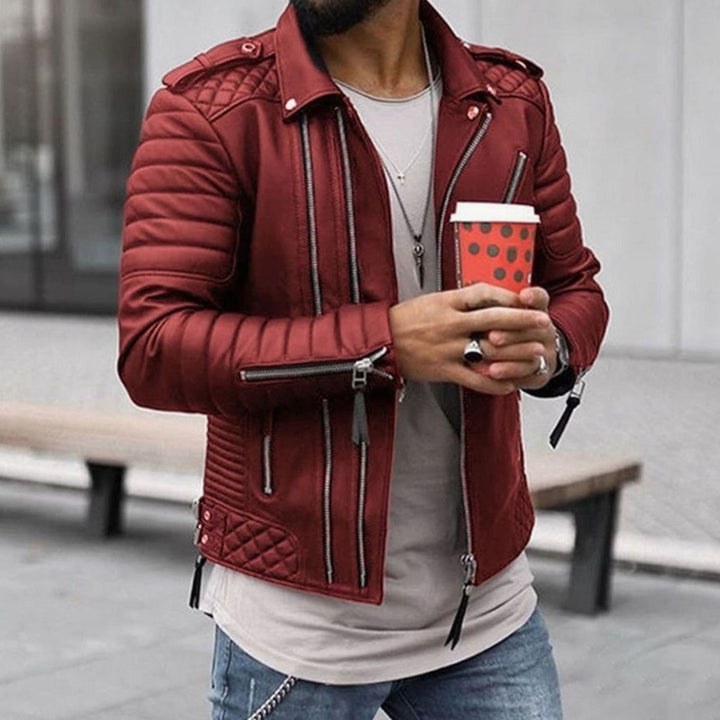 Charles | Men's Quilted Biker Jacket