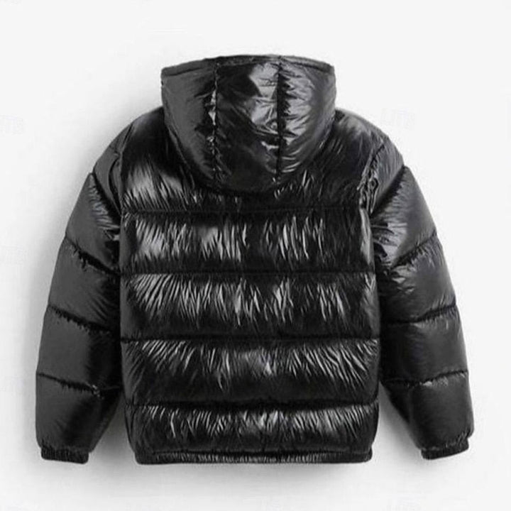 Caspar | Men's Quilted Hooded Zip-Up Puffer Jacket