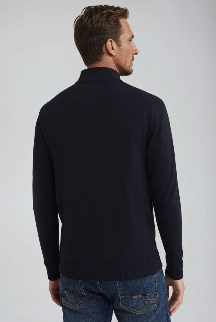 Byron | Men's Slim Fit Zip-Up Knit Cardigan