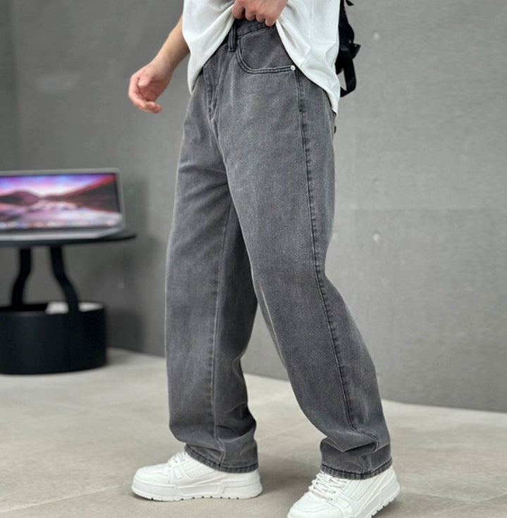 Maddox | Men's Loose Fit Straight Leg Wide Denim Jeans