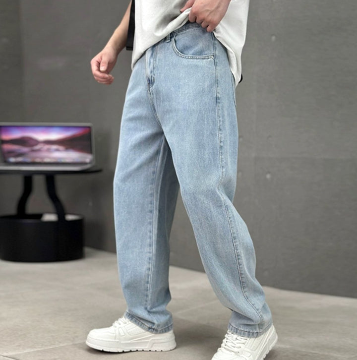 Maddox | Men's Loose Fit Straight Leg Wide Denim Jeans