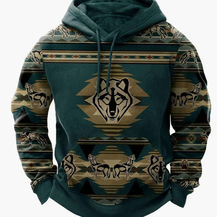 Monty | Men's Oversized Tribal Graphic Hoodie