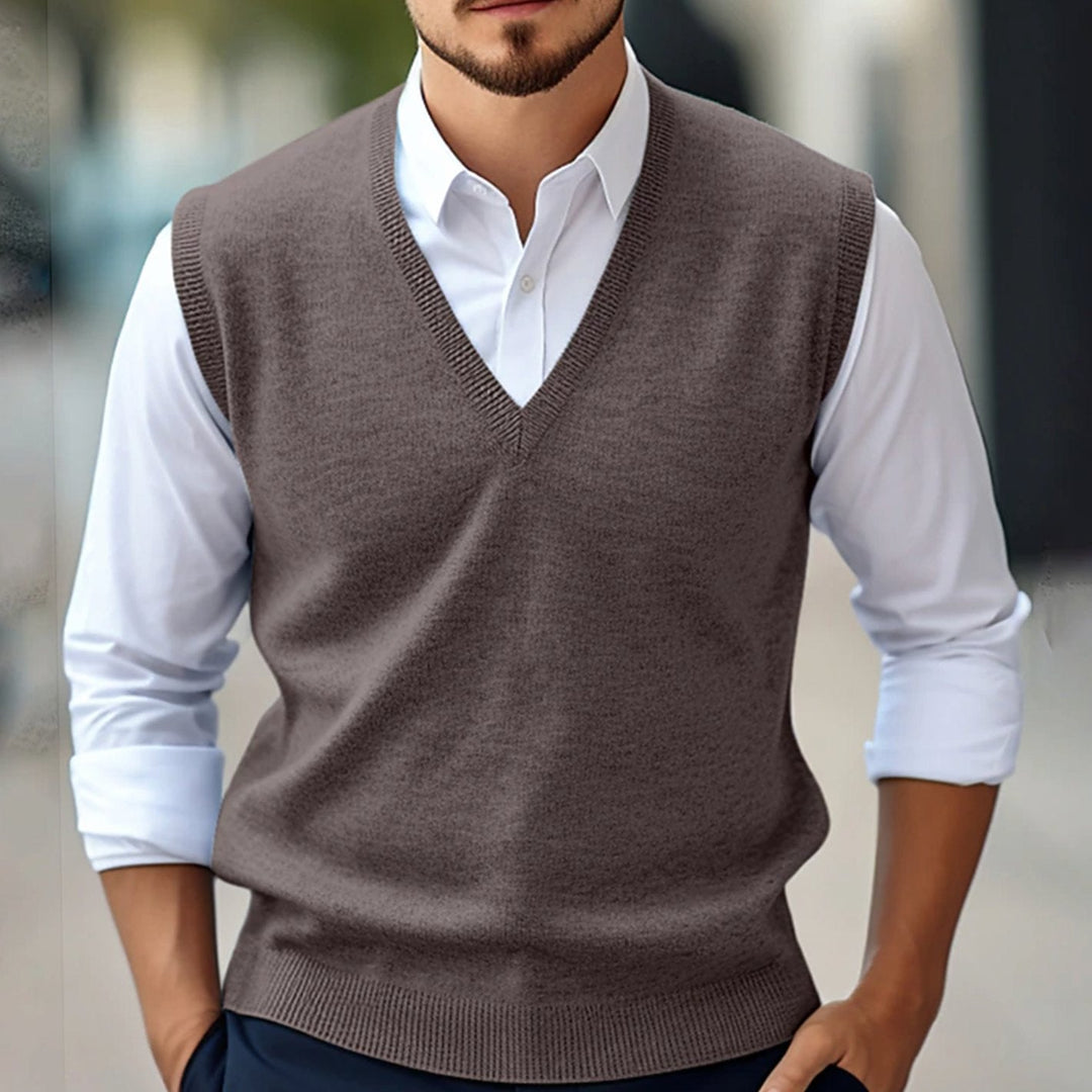 Kendrick | Men's Slim Fit V-Neck Knit Waistcoat