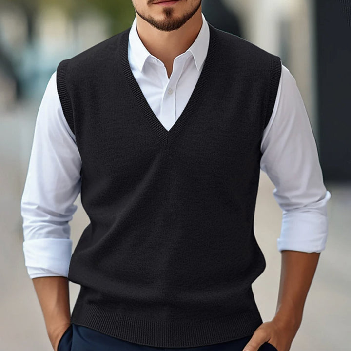 Kendrick | Men's Slim Fit V-Neck Knit Waistcoat