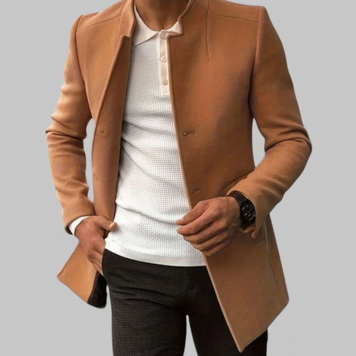 Yves | Men's Slim Fit Stand Collar Lightweight Spring Coat