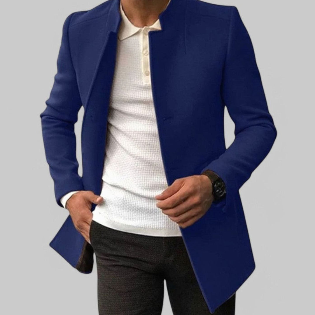 Yves | Men's Slim Fit Stand Collar Lightweight Spring Coat