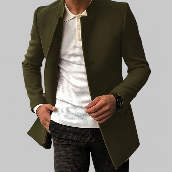 Yves | Men's Slim Fit Stand Collar Lightweight Spring Coat