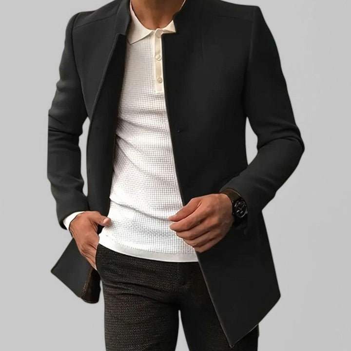 Yves | Men's Slim Fit Stand Collar Lightweight Spring Coat