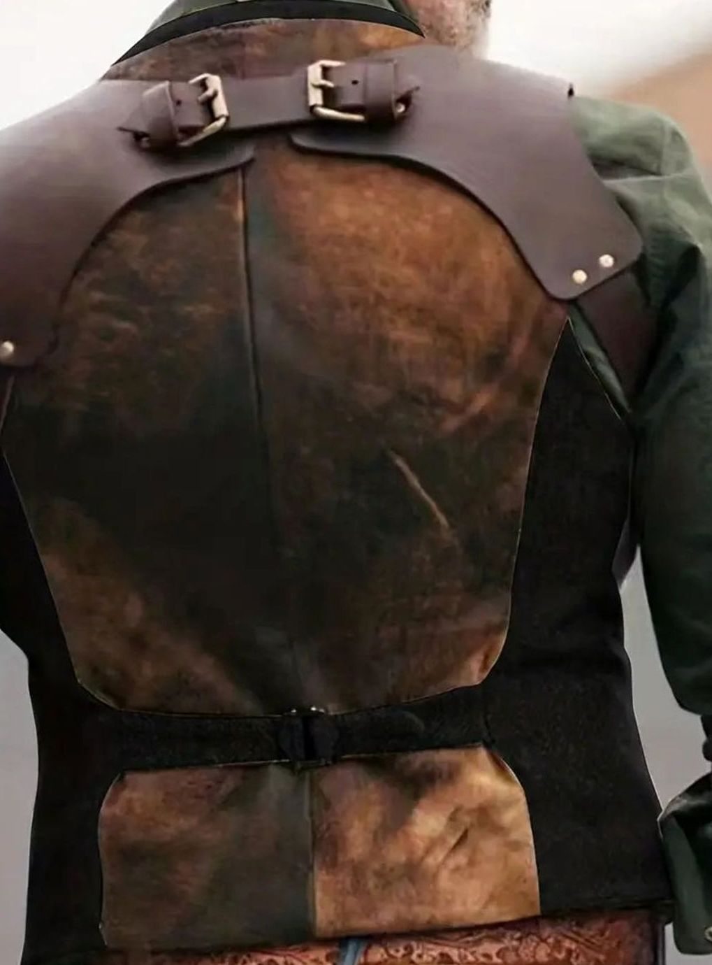 Moritz | Herren Vintage Weste mit Schnallenriemen und Knöpfen Tailliert