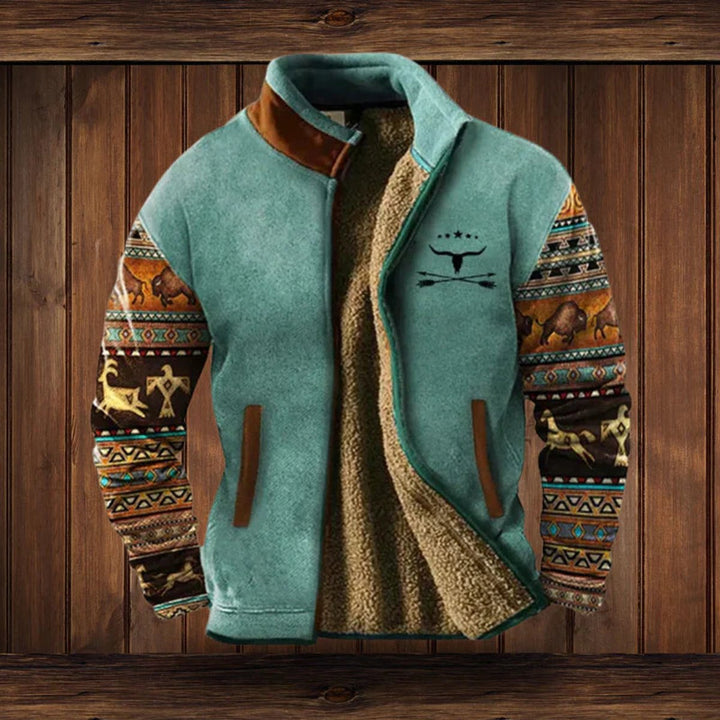 Rafferty | Men's Fleece-Lined Western Zip Cardigan