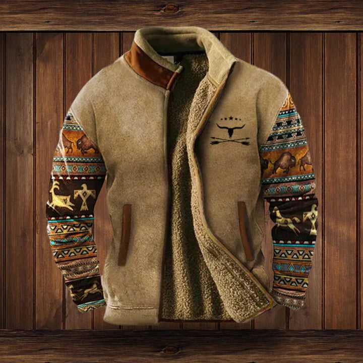 Rafferty | Men's Fleece-Lined Western Zip Cardigan