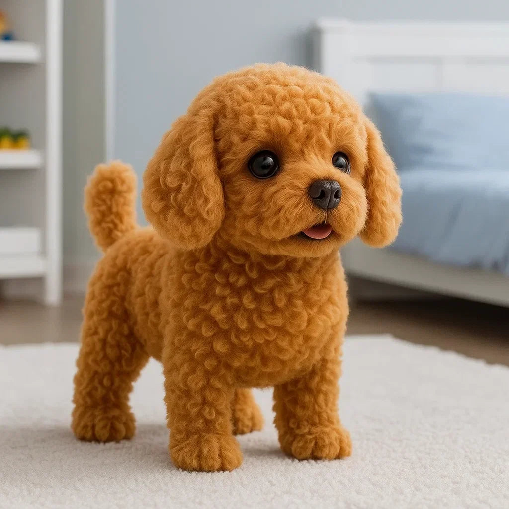 Realistic Interactive Puppy Toy – Lifelike Plush Dog with Moving Features and Sounds