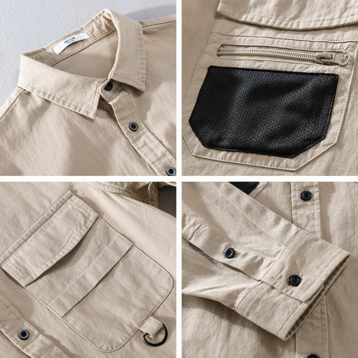 Clifton | Men's Relaxed Utility Overshirt Jacket with Cargo Pockets