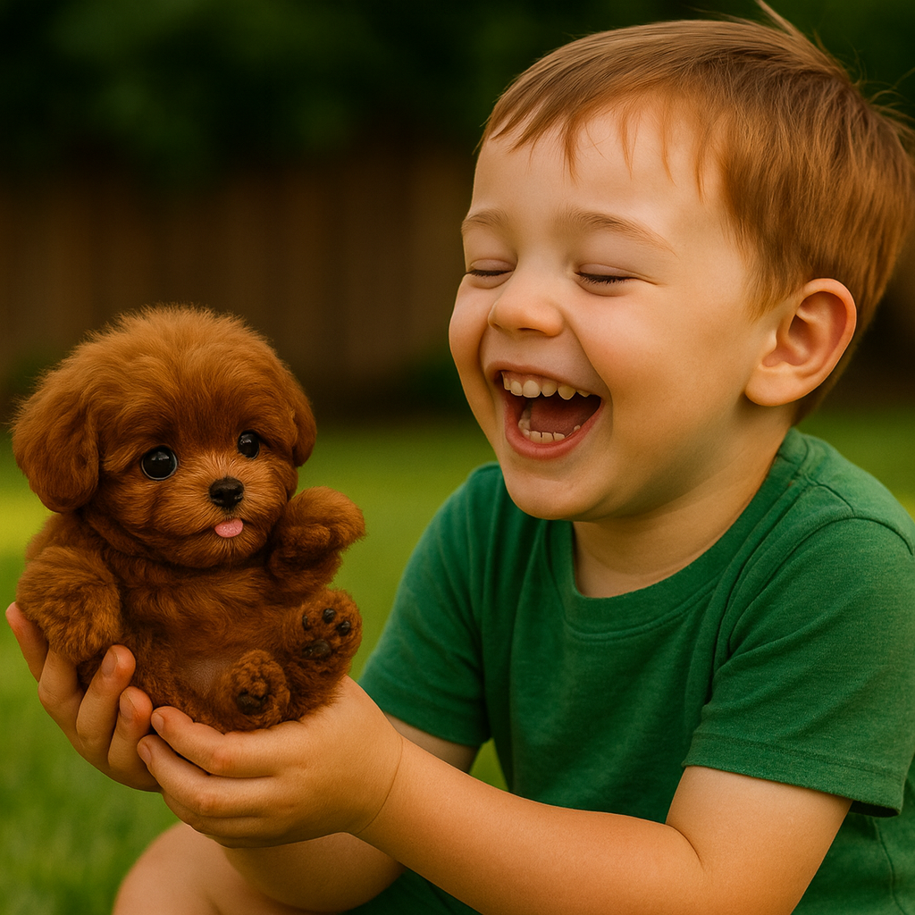 Realistic Interactive Plush Puppy Toy – Soft Lifelike Dog with Touch, Voice and Sound Response