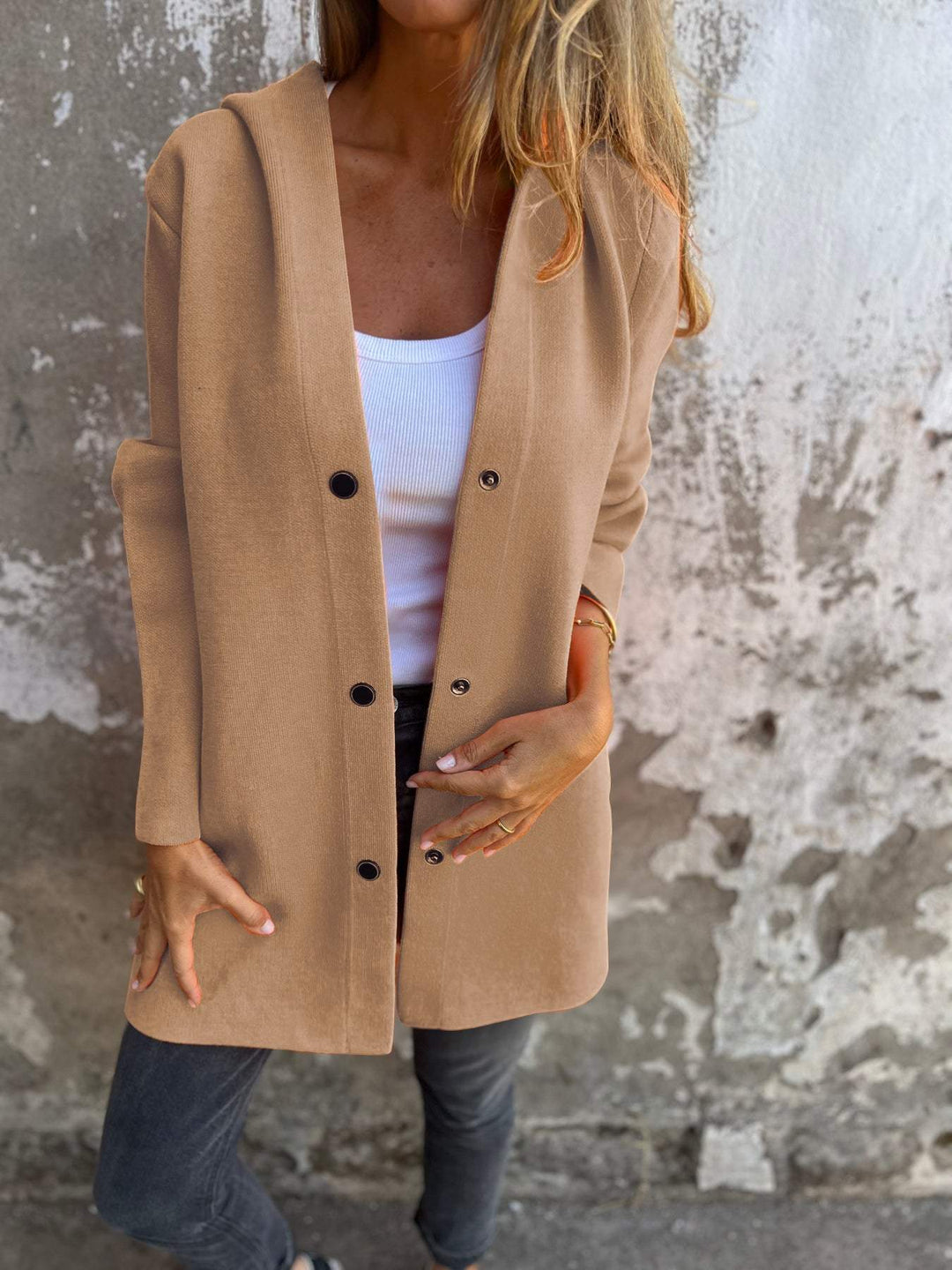 Bridget | Women's Relaxed Fit Hooded Cardigan