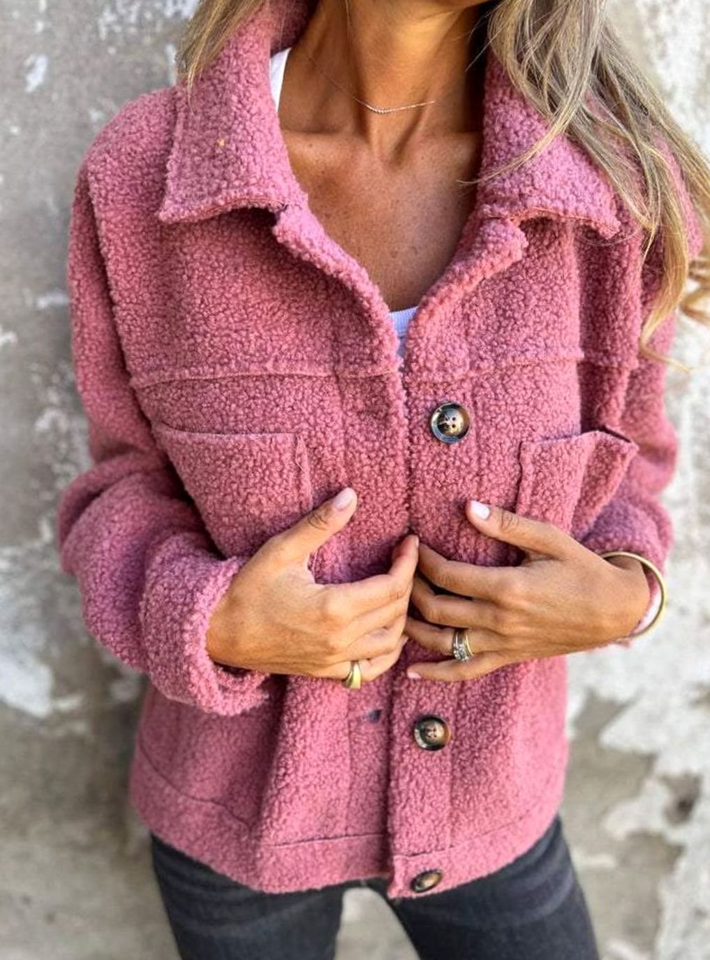 Tegan | Women's Relaxed Fit Teddy Fleece Jacket