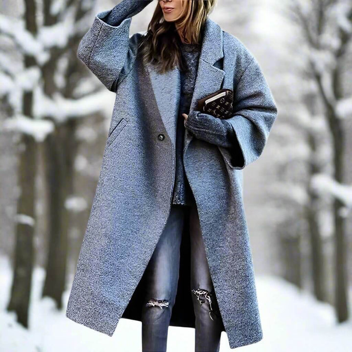Seraphine | Women's Long Colour Block Oversized Winter Coat