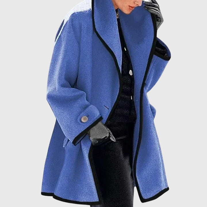 Antonia | Women's Long Tailored Shawl Collar Coat