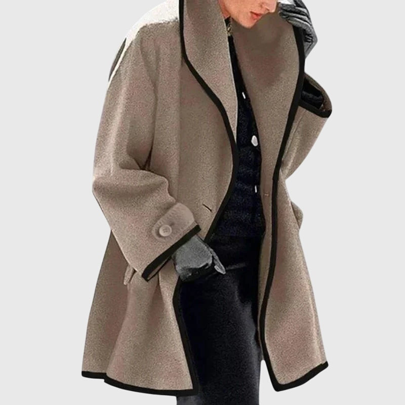Antonia | Women's Long Tailored Shawl Collar Coat