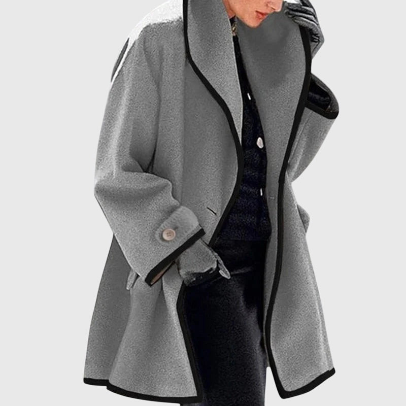 Antonia | Women's Long Tailored Shawl Collar Coat