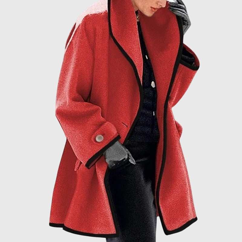 Antonia | Women's Long Tailored Shawl Collar Coat