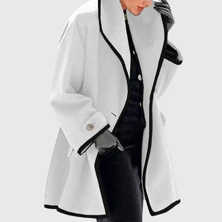 Antonia | Women's Long Tailored Shawl Collar Coat