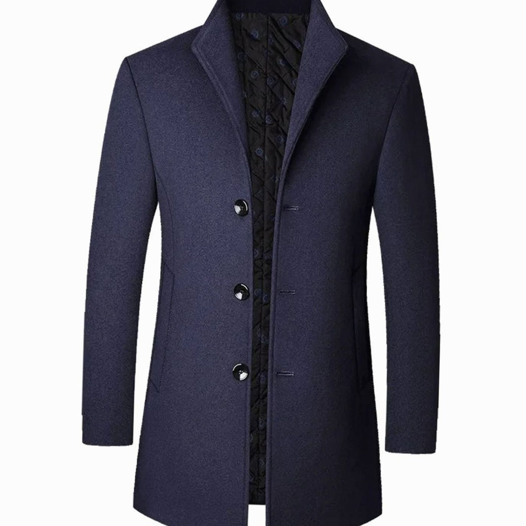 Dominic | Men's Tailored Wool-Blend Overcoat