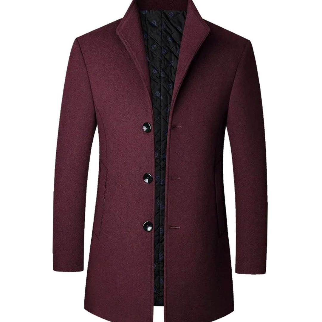 Dominic | Men's Tailored Wool-Blend Overcoat