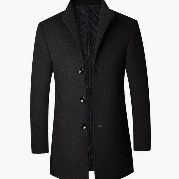 Dominic | Men's Tailored Wool-Blend Overcoat