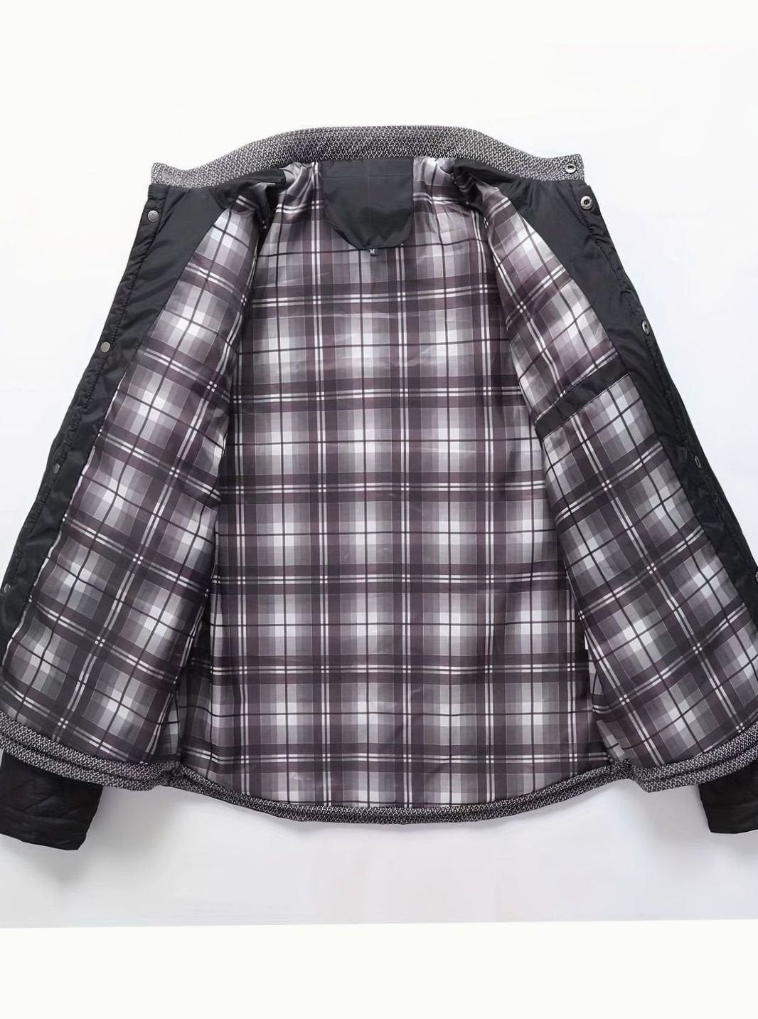 Dafydd | Men's Diamond-Quilted Stand Collar Snap-Front Jacket