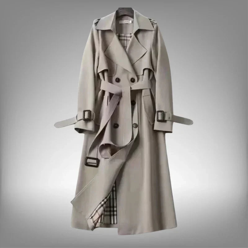 Hilary | Women's Double-Breasted Belted Trench Coat