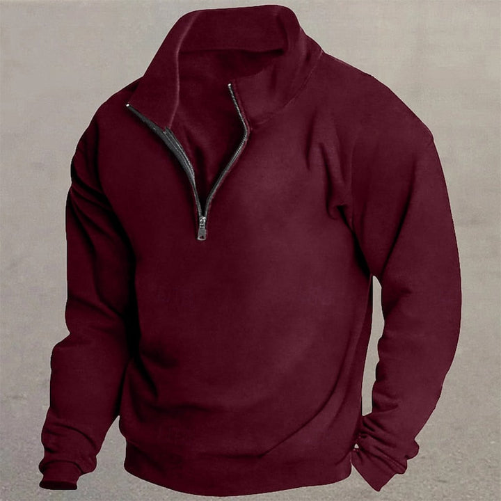 Barnaby | Men's Quarter-Zip Stand Collar Sweatshirt