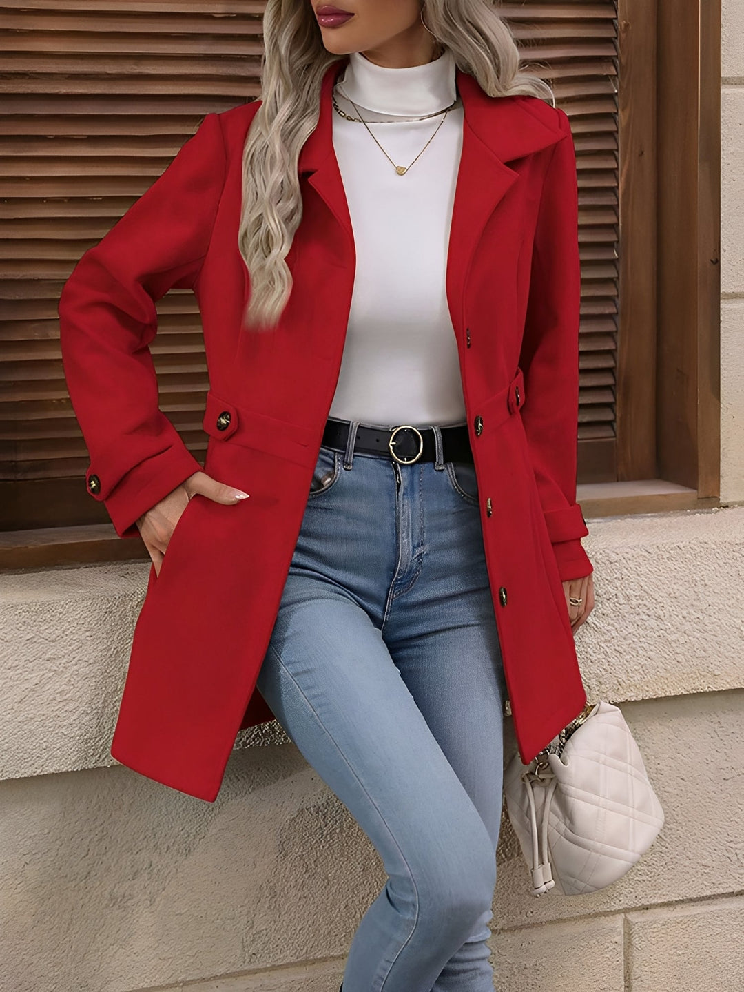 Sasha | Women's Single-Breasted Tailored Trench Coat