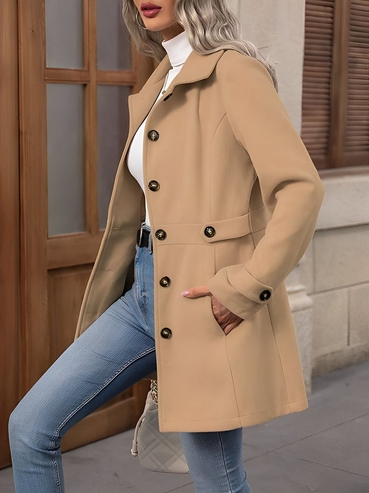 Sasha | Women's Single-Breasted Tailored Trench Coat
