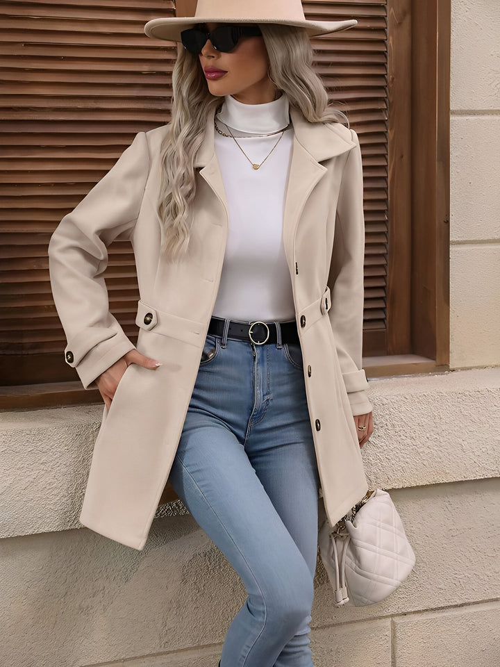 Sasha | Women's Single-Breasted Tailored Trench Coat