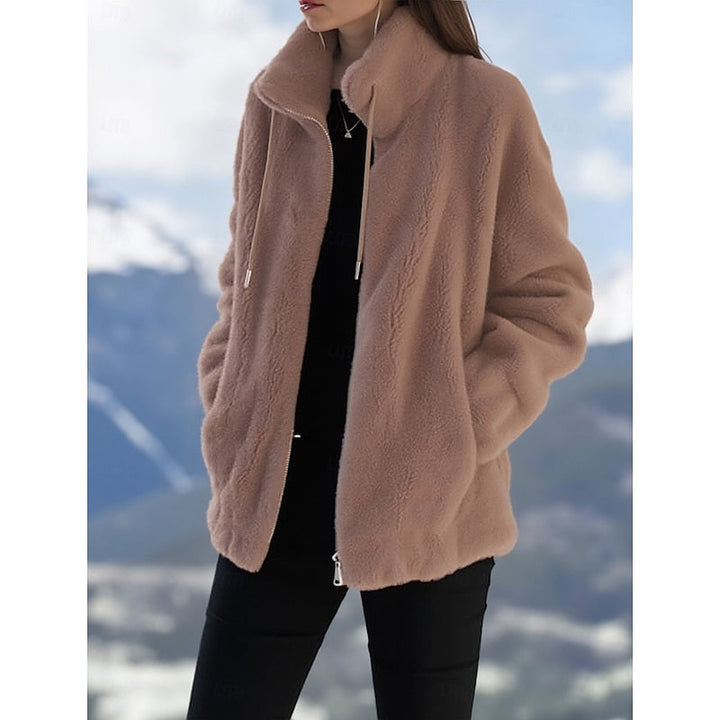 Myfanwy | Women's Stand Collar Zip-Up Jacket