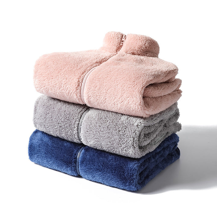 Ismene | Women's Sherpa Fleece Full-Zip Jacket with Stand Collar
