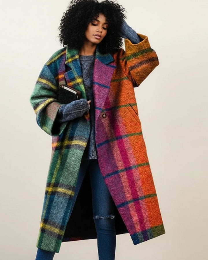 Ariadne | Women's Long Textured Wool Winter Coat