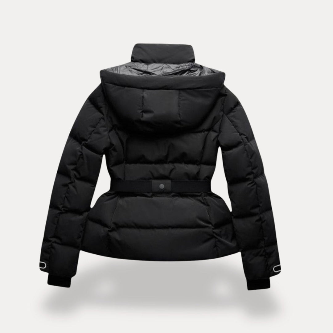 Ceridwen | Women's Belted Hooded Quilted Puffer Jacket