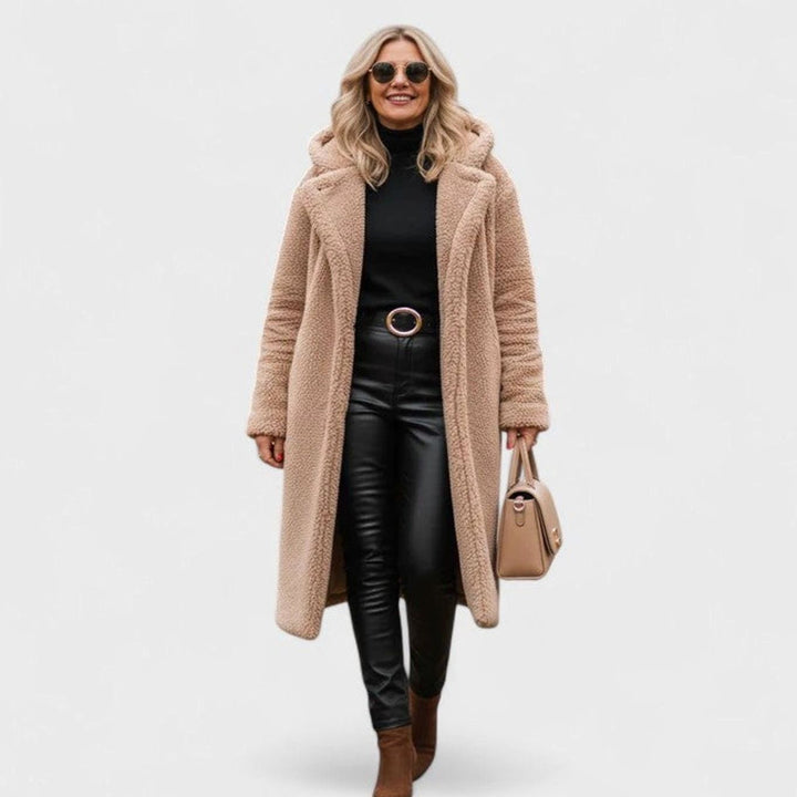 Araminta | Women's Oversized Longline Teddy Faux Fur Coat