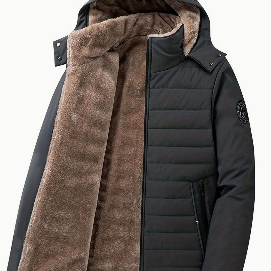 Killian | Men's Fleece-Lined Hooded Quilted Winter Jacket