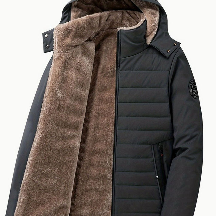 Killian | Men's Fleece-Lined Hooded Quilted Winter Jacket