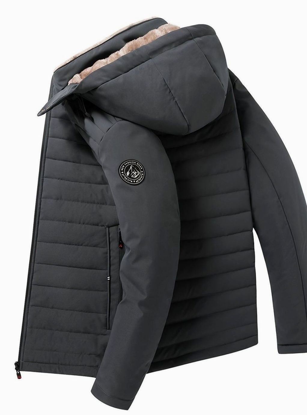 Killian | Men's Fleece-Lined Hooded Quilted Winter Jacket
