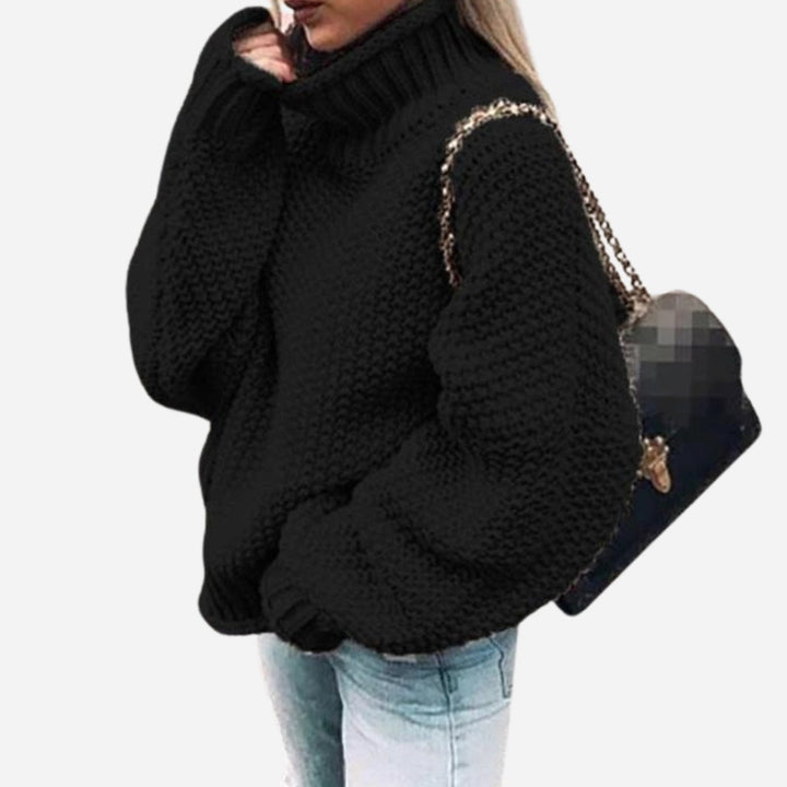 Arianwen | Women's Oversized Chunky Knit Roll Neck Jumper