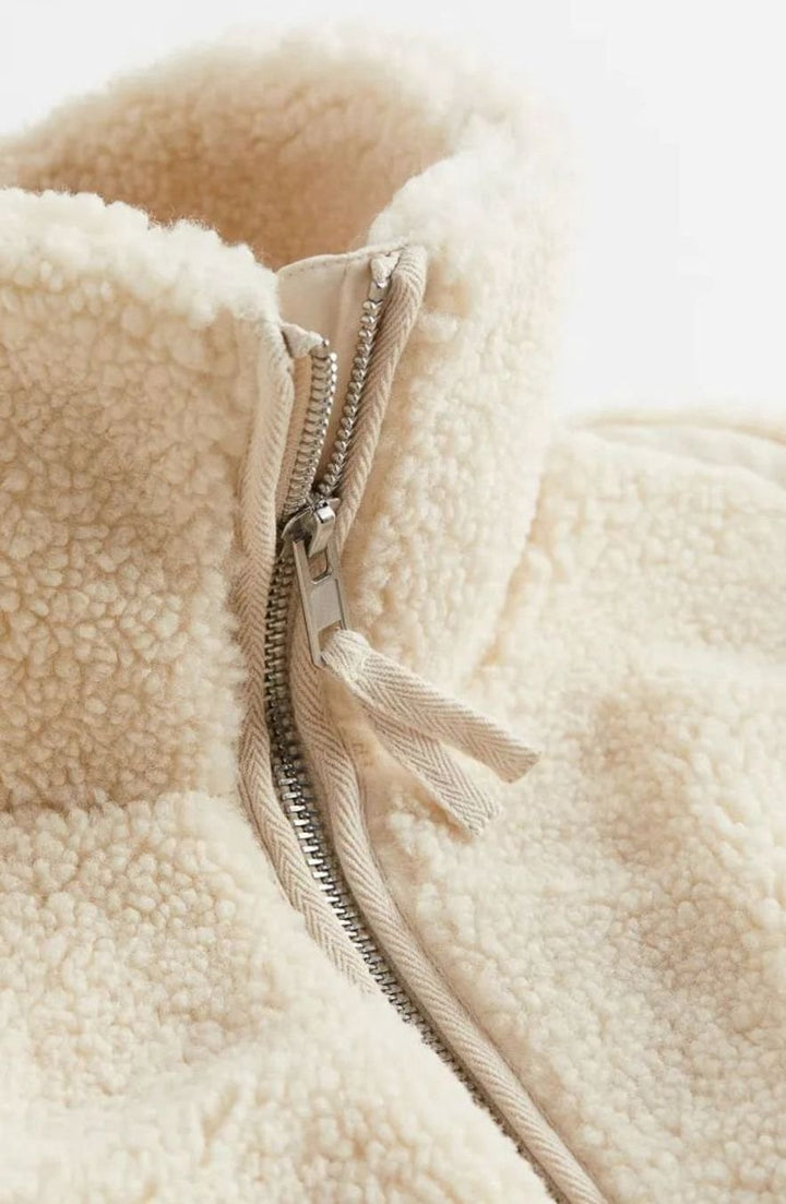 Elvira | Women's Relaxed Fit Teddy Fleece Zip-Up Jacket